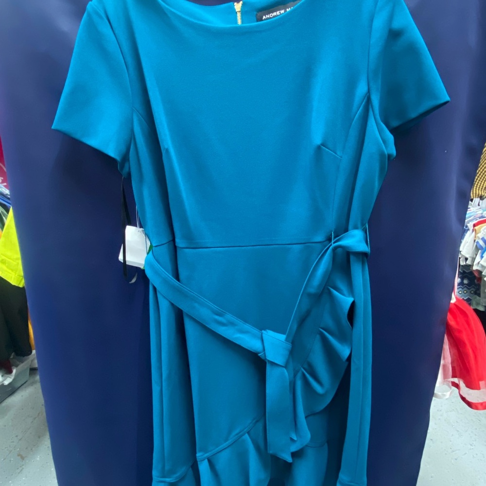 Andrew Marc Vibrant Blue Kids Formal Dress